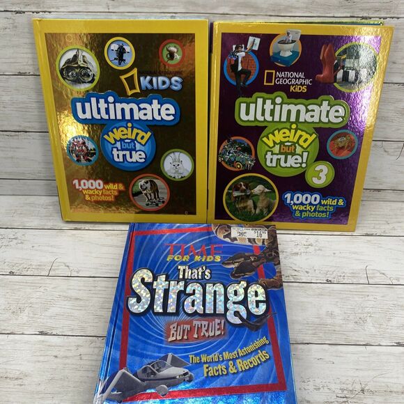 Lot Of 3 Ultimate Weird But True books National Geo Kids and Time Hard Covers - Picture 7 of 9